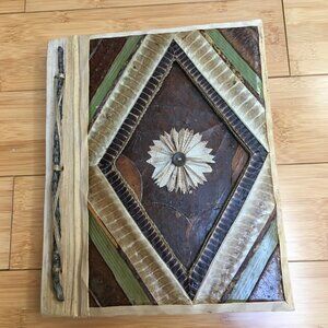 Brand New Handmade Natural Leaf One-of-a-Kind Photo Album